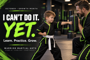 little kid in martial arts uniform